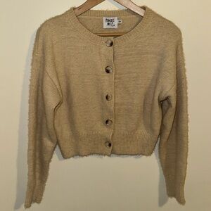 PRINCESS POLLY Womens Super Soft Cropped Cardigan Sweater Size S/M
